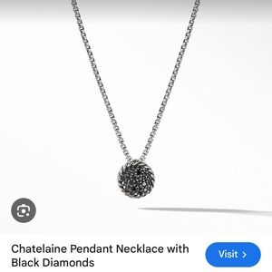 David Yurman black diamond necklace